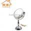Double sided magnifying lighted makeup mirror with LED