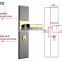 Stainless steel european door lock handle interior door handles