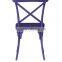 X CROSS METAL DINING CHAIR , INDUSTRIAL JODHPUR METAL DINING CHAIR