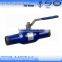 three piece long butt weld end ball valve