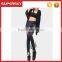 B425 Punk wind lace embroidery bind skin joining together imitation leacher leggings sexy black pencil pants