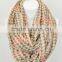 2 Colors Available Now for Clear Out! 35" x 35" Triangle Infinity Scarf for Girls 100% Polyester Infinity scarf