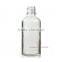 50 ml Transparent Euro Glass Bottle with Black Dropper Cap
