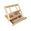 Factory price pine unfinished cheap handmade wooden desk book stand easel