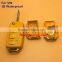New arriver 3 button waterproof vw remote key blank with yellow color key shell colorful for vw key