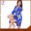 2407 Printing Polyester Flower Robe for Women