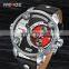 WEIDE Men Sports Watches New Arrival Japan Quartz 3ATM Water Resistant Big Dial Male Clock Leather Strap Military Watch Top Sale