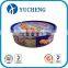 standard food grade tall round cookies/biscuit tin case with custom design