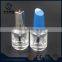 15ml cylinder clear glass nail polish bottle