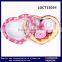 Rose Flower Shape Towel and Swiss Roll Wedding Cake Birthday Towels Set with Tinplate Box