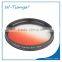 58mm high quality orange blue gray red Graduated Colour Filter