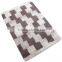 Hand Woven 100% Wool Shag Rugs Modern Design Cream/Brown Colour