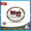 Advertising oval shape printed badges with customized logo