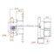 water solenoid valve magnetic valve 220v infrared sanitary multi-way outlet joint