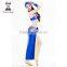 Wuchieal wholesale 2015 Elegant Spandex Long Arabian Ballroom Performance Costume Dress for Women