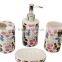 Fashional 4pcs bath accessories Ceramic;luxury and new design 4pcs bath accessories