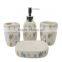 Glazed bath ceramic bathroom set