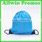 Gift Blank Custom Printed Black Drawstring Bags Personalized