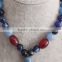 Elegant Beautiful Girl Fashion Jewelry Blue Arylic Drop Beads Collar Necklace