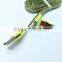 Hot sale TPE jacket 2in1 usb cable charging line for iphone android