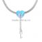 Heart Charms Promotion Chrisrmas Bells Gift Silver Beads fit Bracelet