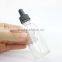 60ml clear boston round bottle with dropper
