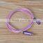 China Supplier FIsh Net Pattern 3.5mm Male to Female Stereo Audio Cable