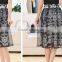 Elegant Ladies Women Retro High Waist Lined Casual Organza Skirt