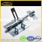 gate latch hardware for exterior door with safe environment