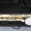 gold lacquer surface baritone saxophone Eb musical instruments