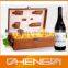 Best Sell factory custom made brown 2 bottle leather wine boxes with handle (ZDS-F377)