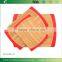 TFGJ015/Promotional goods non slip bamboo cutting board with silicone sides wooden chopping block with yellow non silp silicone