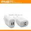 Wholesale Customized EU Plug 5V 2.1A Universal Portable USB Travel Charger For Samsung Travel Charger