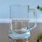 High quality clear beer glass mug creative with a handle large capacity 500ml