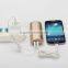 Pisen mobile power bank,led Flash Light Power Bank Gold, external battery charger 5000mah for cell phone