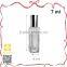 Delicate 35ml empty silver aluminum cap plastic powder sprayer bottle
