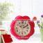 new design flower music clock for home decor