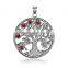 Jingli Jewelry Tree of Life Pendant With Red Rhinestone (GH-029)