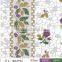TJ-3672 Transparent emboossed tablecloth with golden & silver