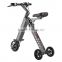 Quick folding adult kids 3 wheel electric bicycle with brushless motor