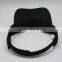 Black Sport Cotton Custom Sun Visor Cap
