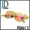 2016 Hot Women Men Unisex Carbon Fiber Aviator Sunglasses with Mirrored Lenses