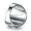 vintage high polished simple 316L tatianium plain ring