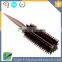 Curly Hair Comb Radial Brush Wood Handle Bristle Anti-static Hairdressing