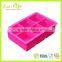 6 big square silicone ice cube tray mold for whisky & beer