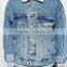 high quality man denim jeans jacket winter jacket with Fur collar lining (LOTJ185)