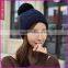 Women Winter Warm Braided Crochet Knitting Hat Girls Beret Ski Beanie Ball Cap