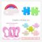 Fashion silicone teether baby gift new year and christmas present