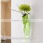 Multicolor transparent wall-hanging plastic vase