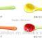 Haonai cute colorful ceramic spoon, creamic ice creame spoon